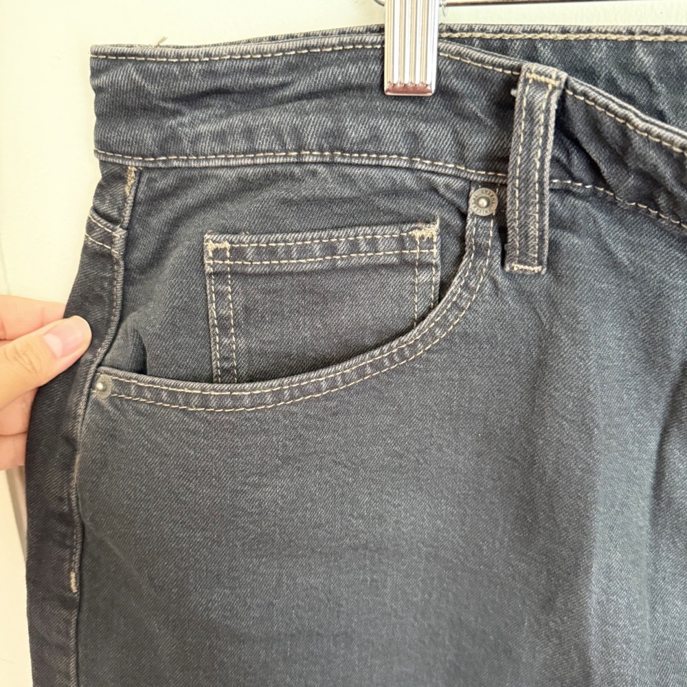 Universal Thread Dark Wash Denim Skirt Knee-length Casual - Picture 6 of 9